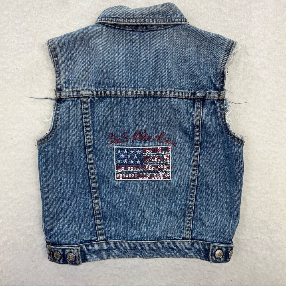 U.S Polo Assn Girl’s Denim Vest Size 5